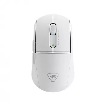 Turtle Beach Burst II Air White – 47g bezvadu spēļu pele ar 2.4GHz, optiskajiem slēdžiem un 26K DPI sensoru