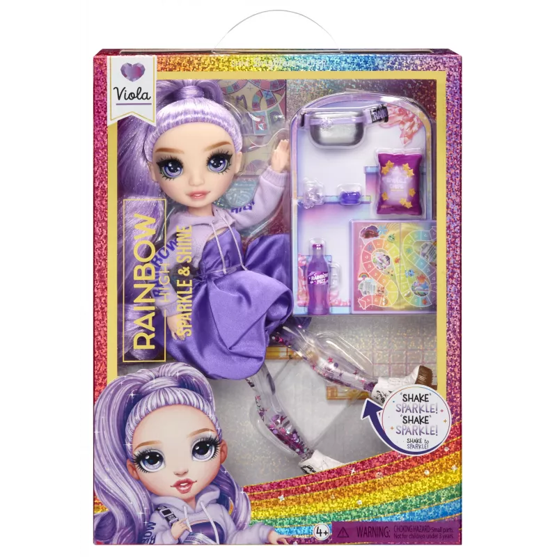 Rainbow High Sparkle & Shine modes lelle Viola (Violeta)