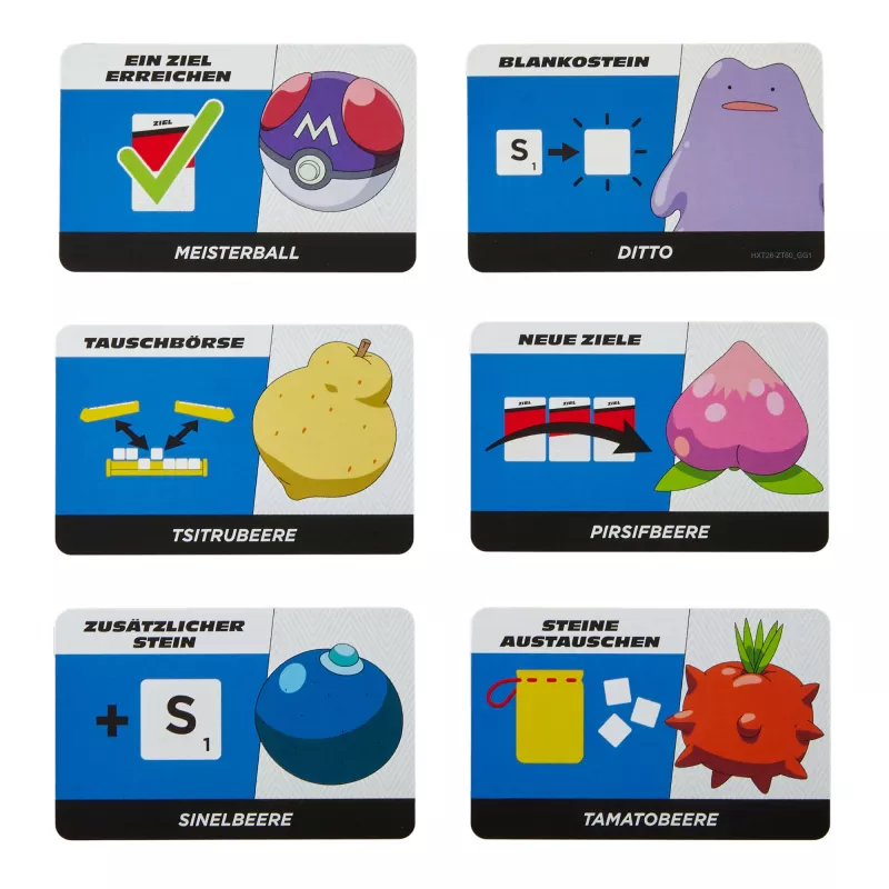 Galda spēle Scrabble Pokémon, klasiska vārdu spēle ar diviem spēles veidiem 2-4 spēlētājiem, vācu izdevums