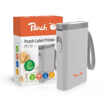 Peach PE110 etiķešu printeris, tiešās termiskās drukas, 203 x 203 DPI, 60 mm/s, Bluetooth