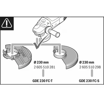 Putekļu nosūkšanas sistēma Bosch GDE 230 FC-S Professional