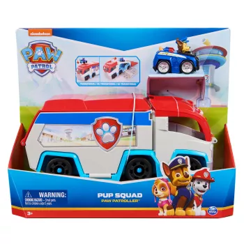 Rotaļu auto komplekts Spin Master PAW Patrol Pup Squad Patroller komandas transportlīdzeklis ar kolekcionējamu Chase auto, vecumam no 3 gadiem, plastmasa, daudzkrāsains