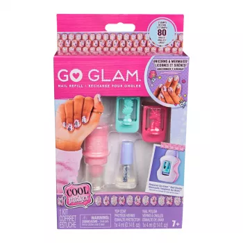 Cool Maker GO GLAM Nagu Komplekta Papildinājums, Vienradžu un Nāru Dizaini, 80 Nagi