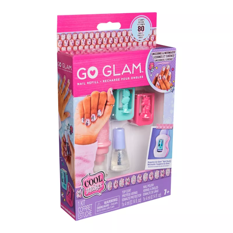 Cool Maker GO GLAM Nagu Komplekta Papildinājums, Vienradžu un Nāru Dizaini, 80 Nagi
