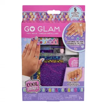 Cool Maker Mix & Mani Foil Nagu Komplekts ar 6 Folijas Loksnēm un Uzlīmēm 5 Pašdarinātām Manikīrām (Iepakojums Var Atšķirties), Radošās Rotaļlietas Bērniem no 7 Gadiem