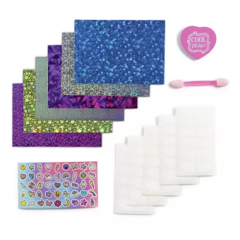 Cool Maker Mix & Mani Foil Nagu Komplekts ar 6 Folijas Loksnēm un Uzlīmēm 5 Pašdarinātām Manikīrām (Iepakojums Var Atšķirties), Radošās Rotaļlietas Bērniem no 7 Gadiem