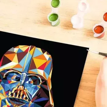 Krāsošanas komplekts Ravensburger CreArt Star Wars - Darth Vader, model 23731, krāso pēc numuriem