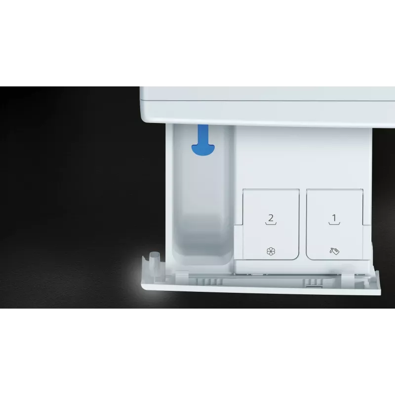 Siemens iQ500 WG44G2F22 veļas mazgājamā mašīna Priekšējā ielāde 9 kg 1351 apgr./min Melna, Balta