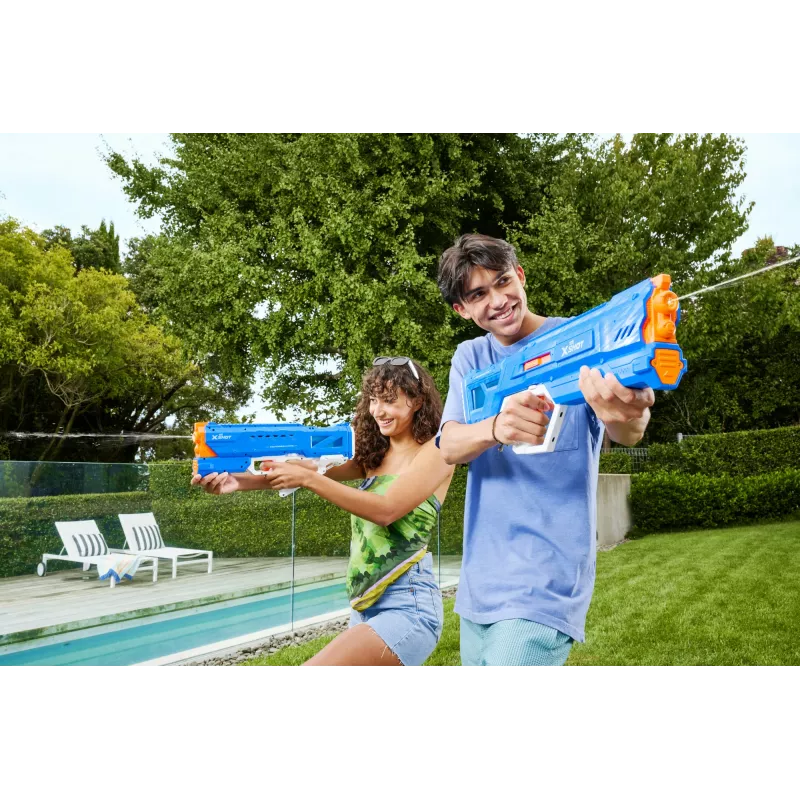 Ūdens pistole Zuru XSHOT Hydra Pulse Motor Soaker — iebūvēta tvertne, 9 m darbības rādiuss, plastmasa, vecumam 8+
