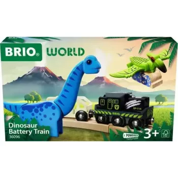 BRIO Dinozauru bateriju vilciens koka daudzkrāsains 3+