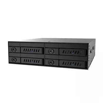 Chieftec CMR-425 paneļa nodalījums 5.25 inch uz 4x 2.5 inch SATA disku turētājs, melns