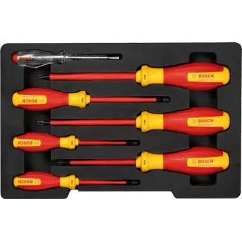 Screwdriver komplekts Bosch 7 gab. VDE ar fāzes indikatoru 1600A02NF8