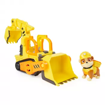 Spinmaster Rubble’s Bulldozer rotaļlieta – plastmasas konstruktors, melns/oranžs/dzeltens, 3+ gadi