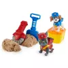 Rubble & Crew Charger & Wheeler figūras ar Kinetic Build-It smiltīm un 2 būvniecības rīkiem, PAW Patrol rotaļlietas bērniem no 3 gadu vecuma