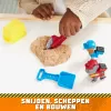 Rubble & Crew Charger & Wheeler figūras ar Kinetic Build-It smiltīm un 2 būvniecības rīkiem, PAW Patrol rotaļlietas bērniem no 3 gadu vecuma