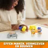 Rotaļu figūru komplekts Usorteret Rubble un Mix ar 85 g Kinetic Build‑It smiltīm un 2 rokas būvēšanas rīkiem — 3+ gadiem