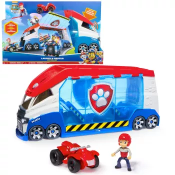 Transportlīdzekļu komplekts Spinmaster PAW Patrol Launche & Rescue Patroller, plastmasa, daudzkrāsains, vecumam no 3 gadiem