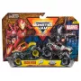 Monster Jam Marvel Oficiālais Dzelzs Vīrs pret Kara Mašīnu Liešanas Monster Trucks, 1:64 Mērogs, Bērnu Rotaļlietas no 3 Gadiem