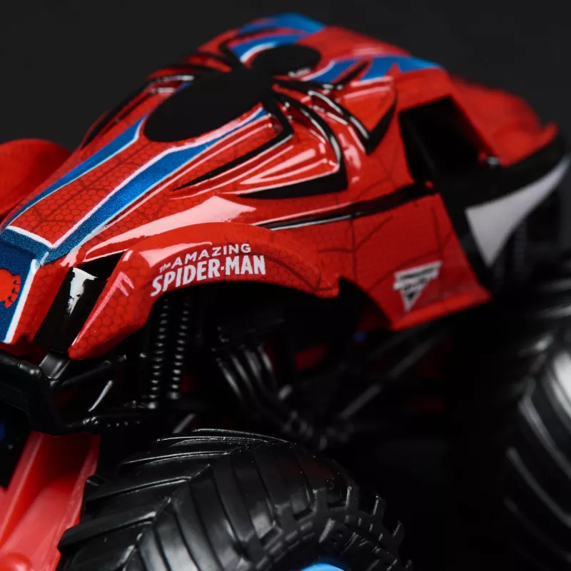 Monster Jam Marvel Oficiālais Dzelzs Vīrs pret Kara Mašīnu Liešanas Monster Trucks, 1:64 Mērogs, Bērnu Rotaļlietas no 3 Gadiem