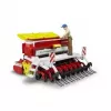 Bruder Pöttinger Vitasem 302ADD sējmašīna ar rotācijas ecēšām, 1:16 modelis, sarkana/balta/dzeltena