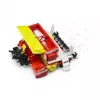 Bruder Pöttinger Vitasem 302ADD sējmašīna ar rotācijas ecēšām, 1:16 modelis, sarkana/balta/dzeltena