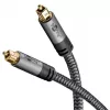 Digitālais optiskais audio kabelis WENTRONIC Goobay 65305 TOSLINK–TOSLINK 2 m, varš, apzeltīti kontakti, melns/sudrabs