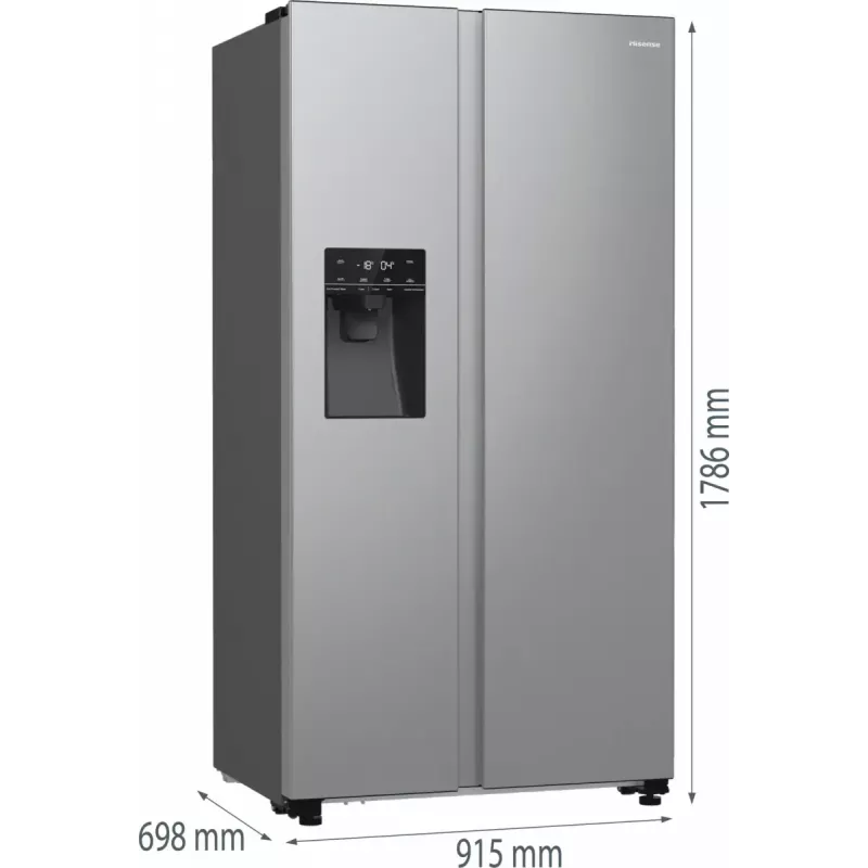 Hisense RS5P535NTCE BK065B sānu-sāni ledusskapis
