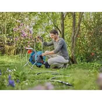 Gardena 18931-20 dārza šļūtene 20 m Virszemes Plastmasa Termoplastiskais elastomērs TPE Melna Zila Pelēka