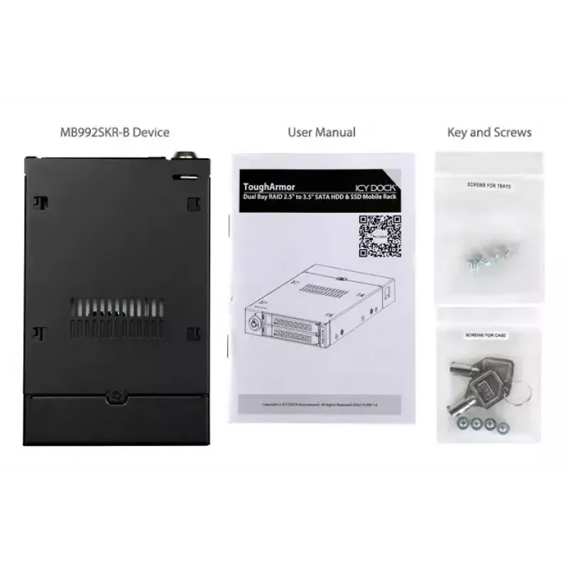 Diska korpuss Icy Dock ToughArmor MB992SKR-B