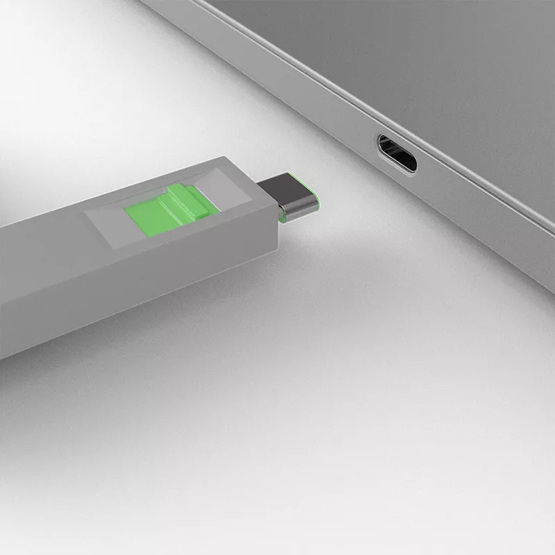 Portu bloķētāju atslēga Lindy USB Type C Port Blocker Key 4 gab. zaļš