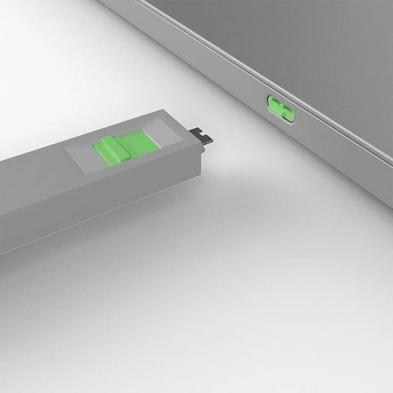 Portu bloķētāju atslēga Lindy USB Type C Port Blocker Key 4 gab. zaļš