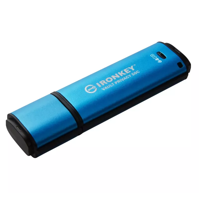 Kingston Technology IronKey 64GB USB-C Vault Privacy 50C AES-256 šifrēta, FIPS 197