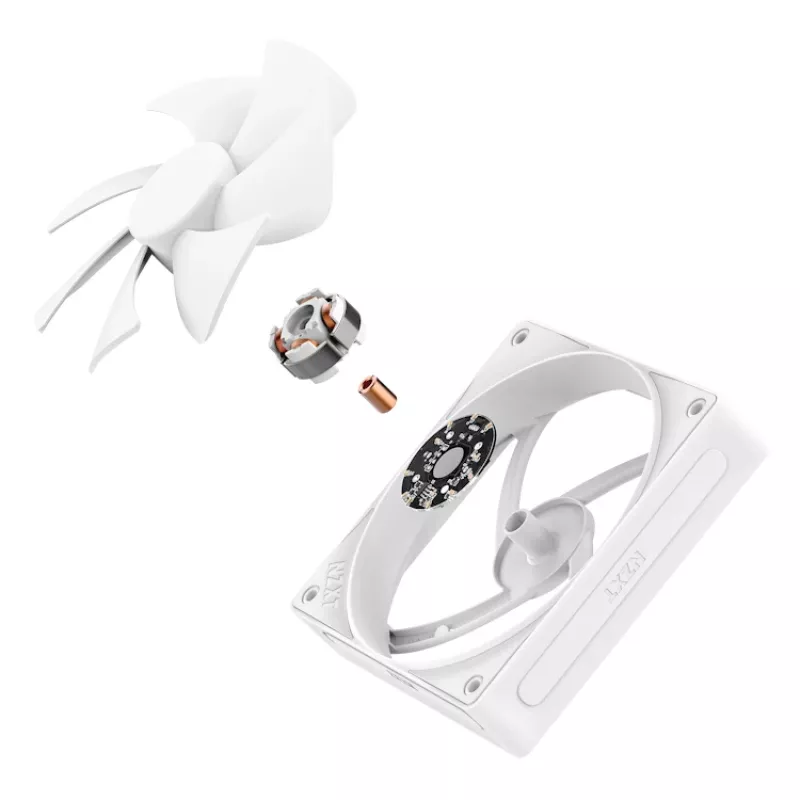 NZXT F120p 120mm Balts Dzesēšanas Ventilators ar Statisko Spiedienu