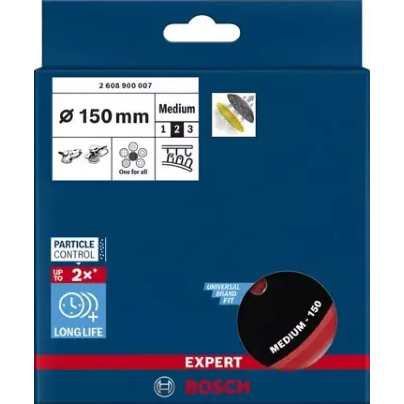 Bosch 2 608 900 007 slīpēšanas spilventiņš disku nostiprināšanai, 150 mm