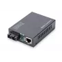 DIGITUS Media Converter, Multimode 10/100Base-TX uz 100Base-FX, ar barošanas bloku, SC savienotājs, līdz 2km