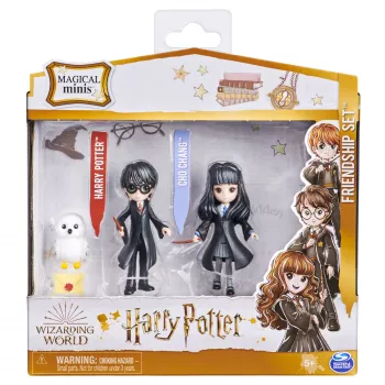 Wizarding World Magical Minis Harijs Poters un Čo Čana Draudzības komplekts ar radījumu, rotaļlietas bērniem no 5 gadu vecuma