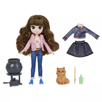 Wizarding World Harry Potter 8 collu Brilliant Hermione Granger leļļu komplekts ar 5 aksesuāriem un 2 tērpiem, rotaļlieta bērniem no 6 gadu vecuma