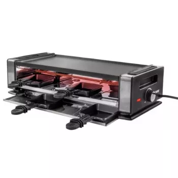 Unold 48730 raclette grils 8 personām 1200 W Melns, Nerūsējošais tērauds