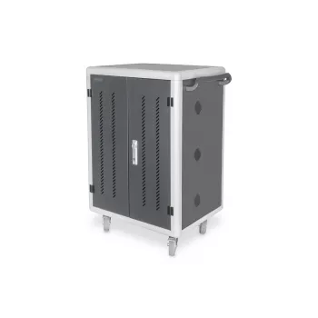DIGITUS uzlādes skapis 15.6 collu ierīcēm, 30 vietas, USB-C, PDU, ventilators, 1260 x 824 x 650 mm