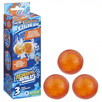 Nerf Super Soaker Hydro Balls 3 iepakojums, atkārtoti lietojamas ūdens bumbas