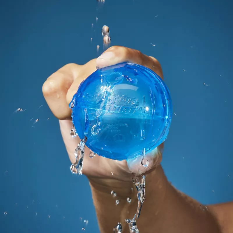 Ūdens bumbiņas HASBRO Nerf Super Soaker Hydro Balls — iebūvēta ūdens tvertne, 6 gab., plastmasa, zila/dzeltena, vecums 6+