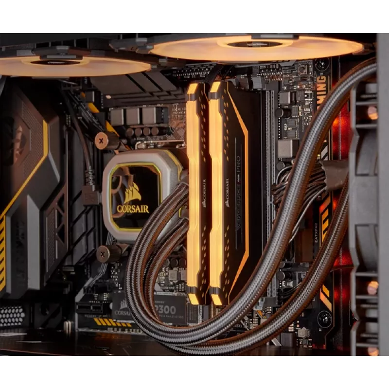 CORSAIR 16GB DDR4 3200MHz 2x8GB C16 atmiņas komplekts - Melns (atvērts iepakojums)