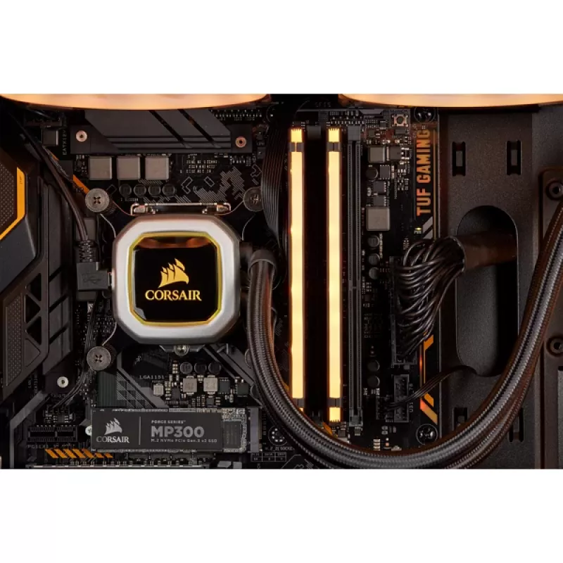 CORSAIR 16GB DDR4 3200MHz 2x8GB C16 atmiņas komplekts - Melns (atvērts iepakojums)