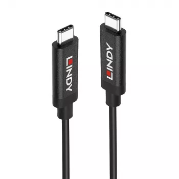 Lindy 5m aktīvs USB 3.2 Gen 2 C/C kabelis, 5 m, USB C, USB C, USB 3.2 Gen 2 (3.1 Gen 2), 10 Gbit/s, Melns