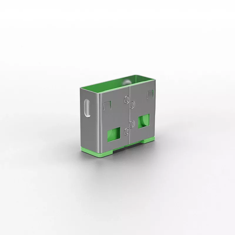 Lindy USB Port Blocker (bez atslēgas) – 10 iepakojumā, krāsu kods: Zaļš
