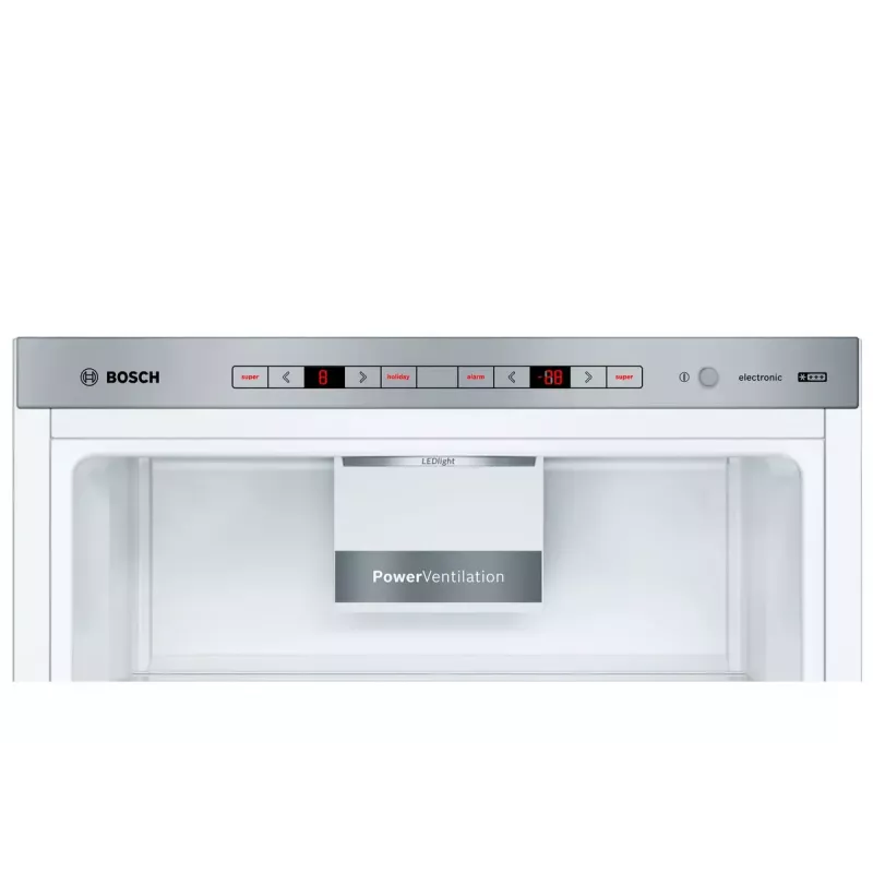 Ledusskapis ar saldētavu Bosch Serie 6 KGE36AICA, brīvi stāvošs, 308 L, Nerūsējošais tērauds