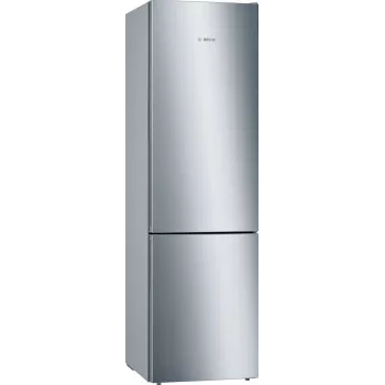 Bosch Serie 6 KGE39ALCA Ledusskapis ar saldētavu, brīvi stāvošs, 343 L, nerūsējošais tērauds