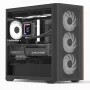 Mini Tornis PC Aerocool D301A Melns Koka Akcents ATX Barošanas Avots