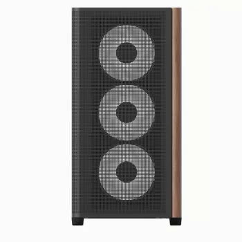 Mini Tornis PC Aerocool D301A Melns Koka Akcents ATX Barošanas Avots