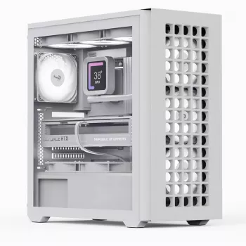 Aerocool D502A Midi Tower Balts